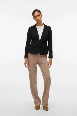 Vero Moda Blazer de mujer manga larga con bolsillos Negro Best