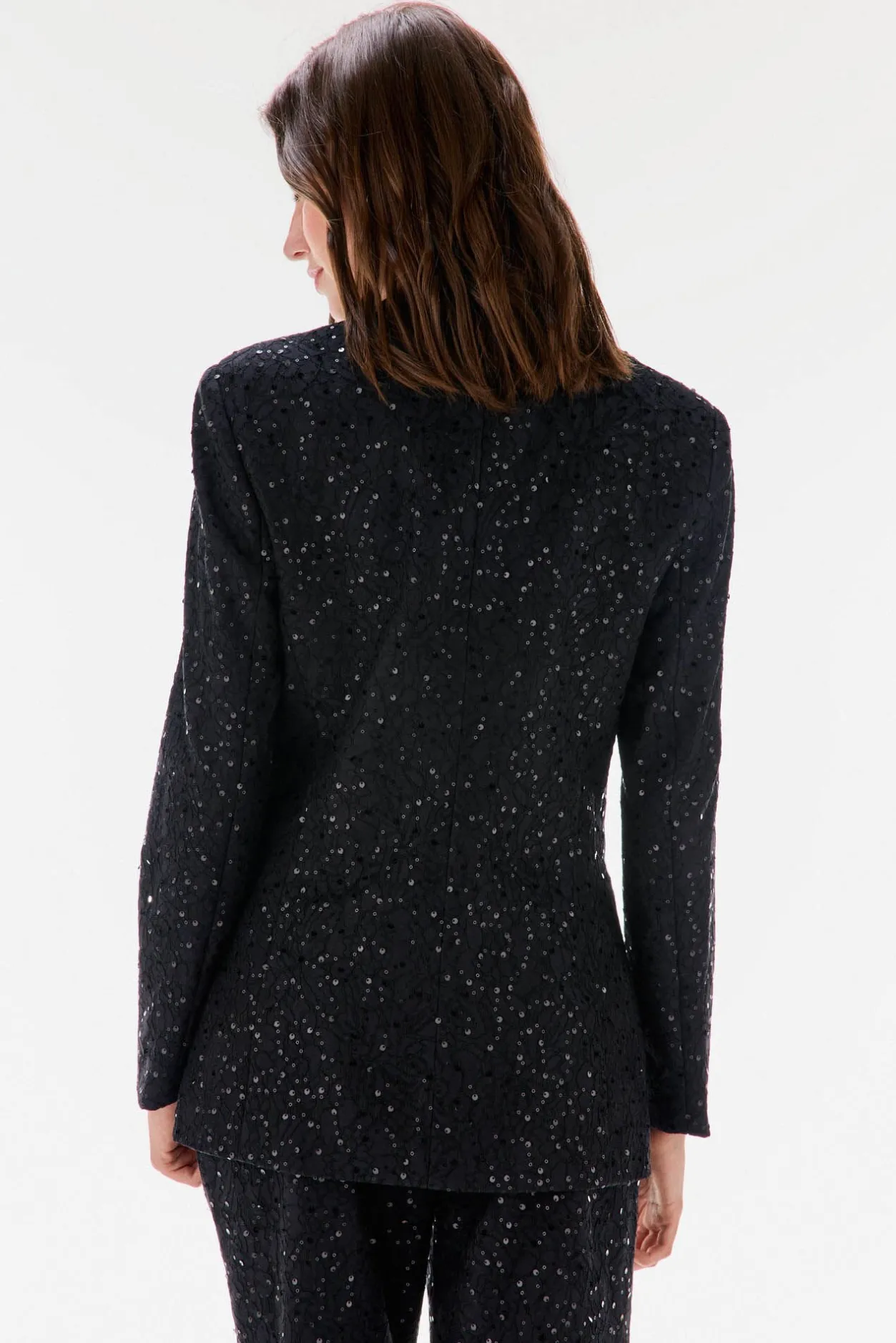 TFP by Tamara Falcó Blazer entallada de lentejuelas Negro Clearance