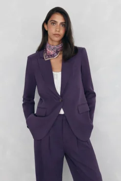 Pedro del Hierro Blazer regular fit morada Morado Outlet