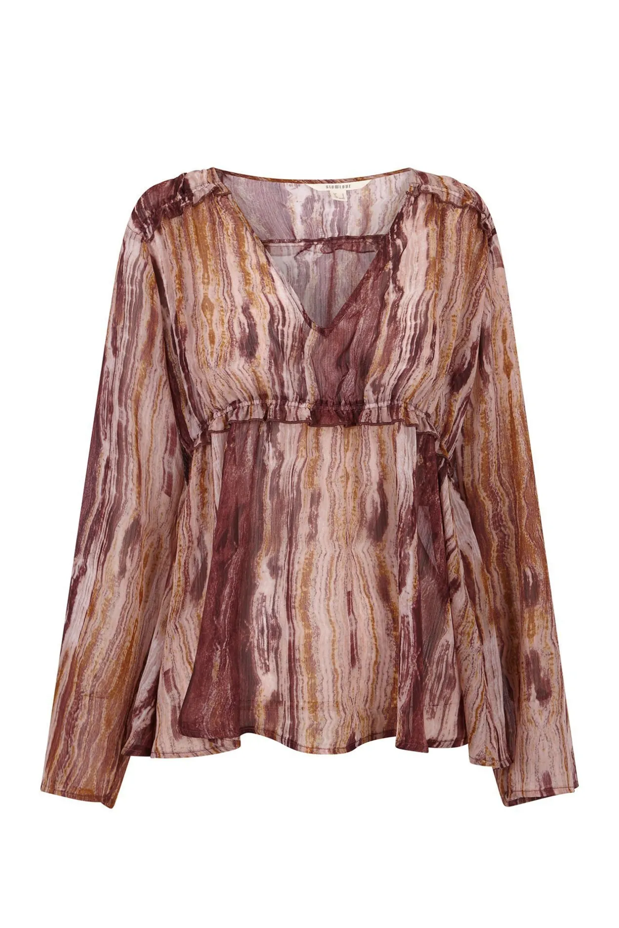 Slowlove Blusa asimetrica Multicolor Hot