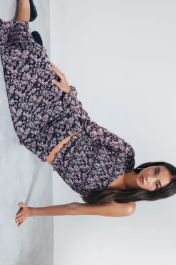 Springfield Blusa asimétrica smock negro New