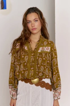 Jaase Blusa Bree estampado Amalie Estampado beige Sale