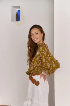 Jaase Blusa Bree estampado Amalie Estampado beige Sale