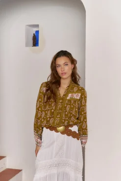 Jaase Blusa Bree estampado Amalie Estampado beige Sale