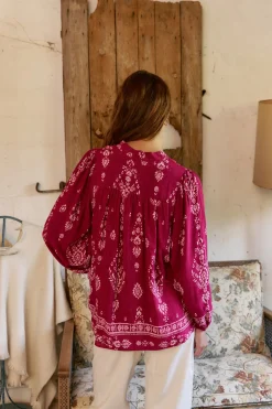 Jaase Blusa Bree estampado Amalie Estampado granate Best