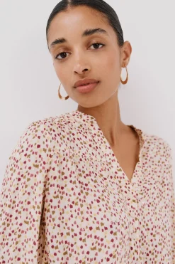 Cortefiel Blusa canesú delantro Multicolor