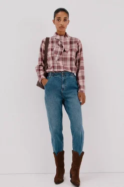 Cortefiel Blusa cuadros lazada Multicolor New