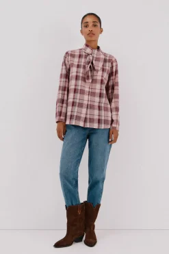 Cortefiel Blusa cuadros lazada Multicolor New