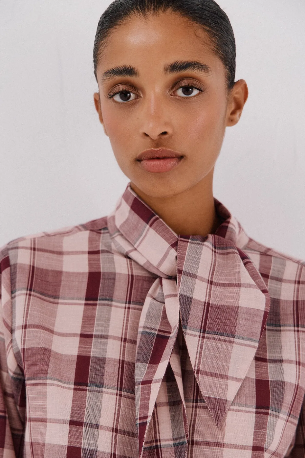 Cortefiel Blusa cuadros lazada Multicolor New