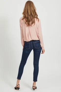 Vila Blusa de manga larga Rosa Best