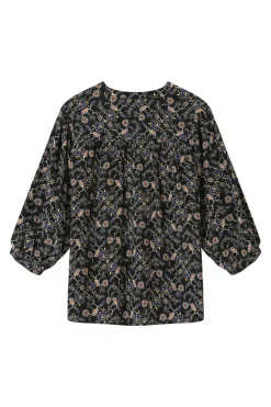 Grace & Mila Blusa de manga larga estampada Negro