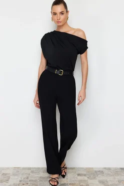 Trendyol Blusa de punto negro