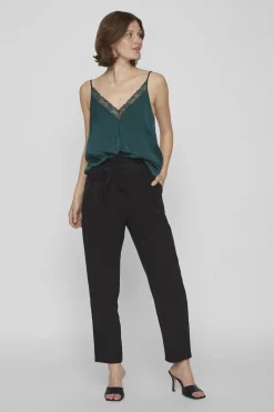 Vila Blusa de tirantes ajustables fluida Verde Best