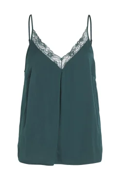 Vila Blusa de tirantes ajustables fluida Verde Best