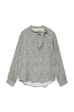 Vero Moda Blusa detalle lazada Gris Sale