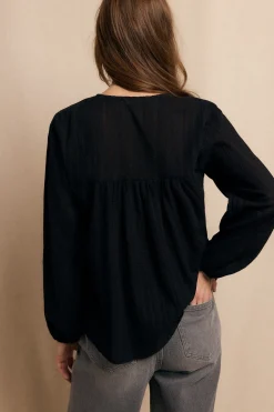 Slowlove Blusa encajes Negro