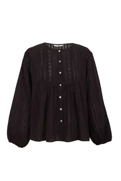 Slowlove Blusa encajes Negro