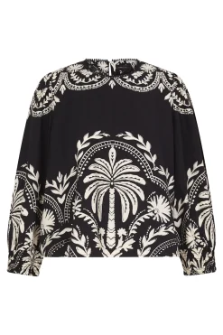 Cortefiel Blusa estampada Multicolor Clearance