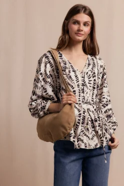 Slowlove Blusa estampada Marfil Best