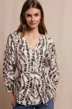 Slowlove Blusa estampada Marfil Best