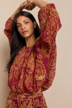 Slowlove Blusa estampada fluida Multicolor Online