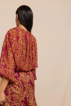 Slowlove Blusa estampada fluida Multicolor Online