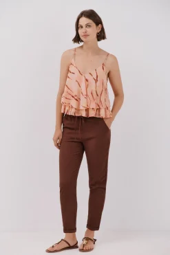 Cortefiel Blusa estampada fluida Multicolor Hot