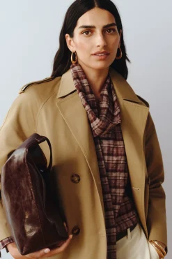 Cortefiel Blusa lazo estampada cuadros Multicolor Outlet