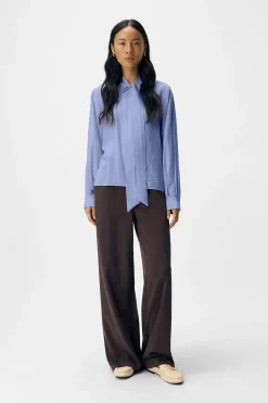 Object Blusa lazo viscosa Azul Hot