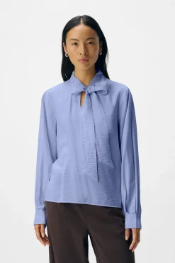 Object Blusa lazo viscosa Azul Hot