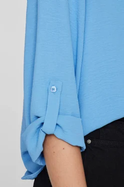 Vila Blusa manga 3/4 Turquesa Discount