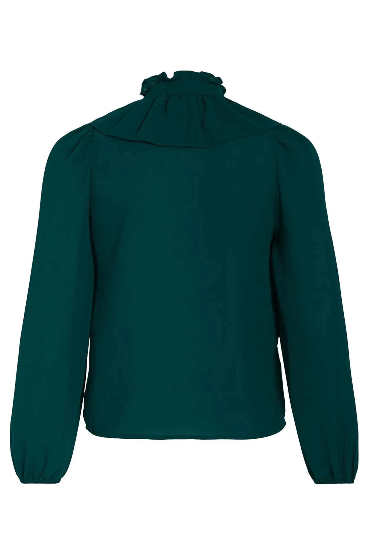 Vila Blusa manga larga con volantes Turquesa Hot