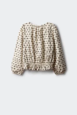 Springfield Kids Blusa manga larga niña blanco New