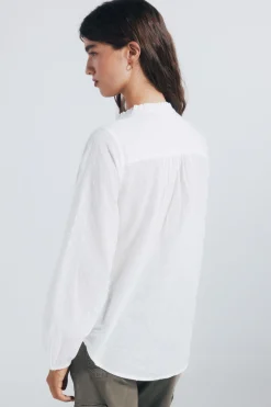 Springfield Blusa plumetti lace marr&oacute;n Hot