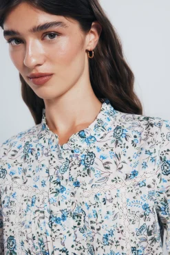 Springfield Blusa plumetti lace azul Clearance