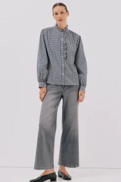 Cortefiel Blusa rayas cuello volantes Multicolor Outlet