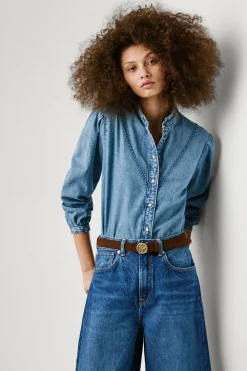 Pepe Jeans Blusa vaquera regular azul Hot
