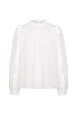 Pedro del Hierro Blusa volantes puntilla Crudo Sale