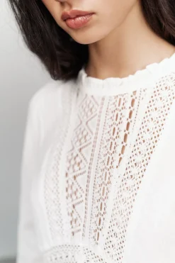 High Spirits Blusa Whimsy beige Clearance