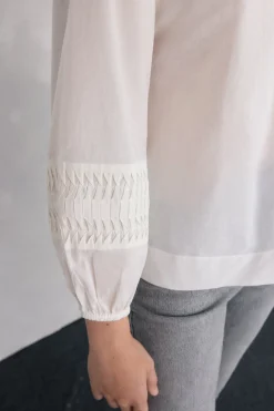 Pedro del Hierro Bluseta romántica Crudo Online