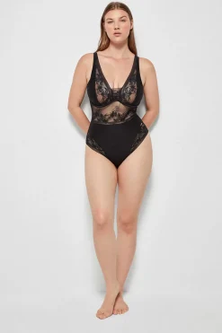 Gisela Body con aro encaje negro Hot