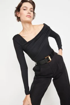 Trendyol Body de punto ajustado negro New