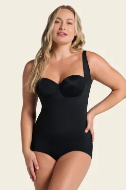 Leonisa Body faja moldeador de aspecto invisible en glúteos negro Discount