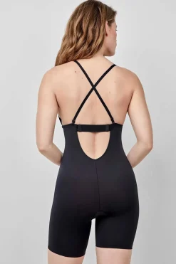 Gisela Body pantalón escote extremo negro Clearance