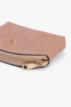 Vilanova Bolsito efecto piel perforada Rosa Sale