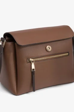 Vilanova Bolso bandolera combinado con solapa Camel Clearance