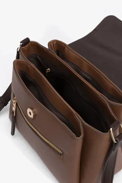 Vilanova Bolso bandolera combinado con solapa Camel Clearance