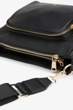 Vilanova Bolso Bandolera con Bolsillos Negro Outlet