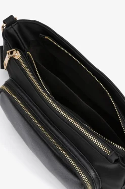 Vilanova Bolso Bandolera con Bolsillos Negro Outlet
