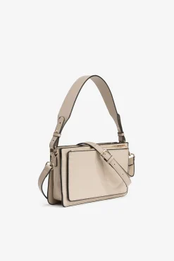 Vilanova Bolso Bandolera con Efecto Cocodrilo Beige Hot